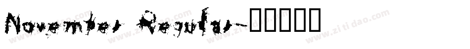November Regular字体转换
